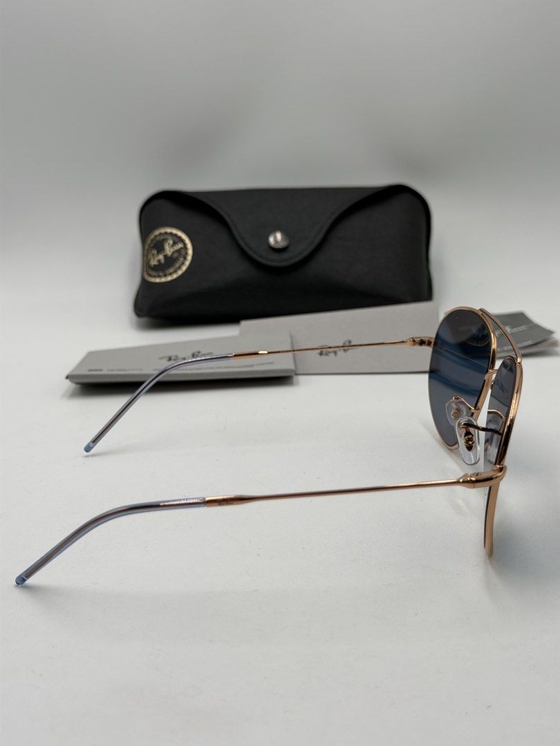 Ray-Ban Aviator Reverse Sunglasses (Model RBR0101S). (Category: Luxury Accessories) located in Lipa City. Submitted by _cmluxephilippines (Listing ID 1469399502, Image 3). Description: Ray-Ban Aviator Reverse Sunglasses (Model RBR0101S). This distinctive style is part of the Ray-Ban Reverse collection, which subverts traditional design by featuring a concave (inverted) lens that curves inward toward the face rather than outwards, while still main