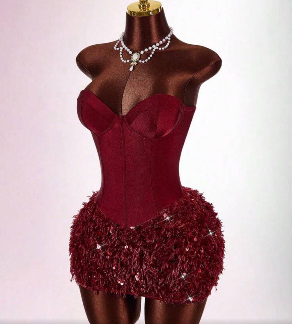 RED DRESS (Category: Dresses) located in Manila. Submitted by yahooi.dcltr (Listing ID 1469554475, Image 1). Description: used once corset-like top.
