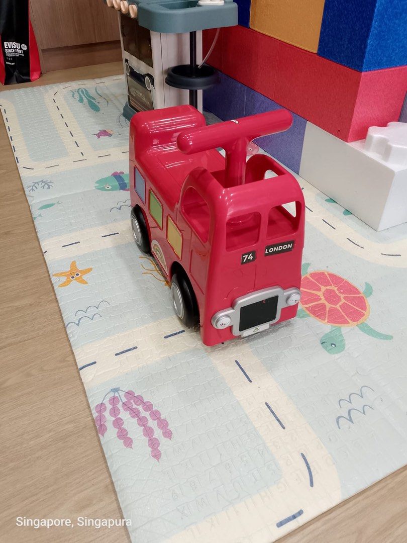 Red London Bus Ride-On Toy Push Car, Toys & Collectibles, Toys, Kids ...