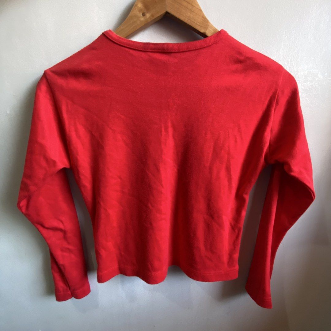 Red Round Neck Longsleeves Size XS-S (Bryan) (Category: Longsleeves) located in Dasmarinas. Submitted by pb_declutters (Listing ID 1469455325, Image 2). Description: ✨ WELCOME! PLEASE READ BEFORE MAKING AN OFFER: 📌 Availability: • All items listed are AVAILABLE unless marked as sold or deleted. No need to ask "Is this available?" 📍 Location & Meet-ups: • San Agustin II, Dasmariñas City, Cavite • 🚫 Strictly NO meet-ups. All items are for shippi