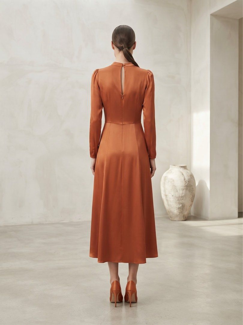 REFORMATION SILK MIDI DRESS (Category: Dresses) located in Pasig City. Submitted by vetementsdemanila (Listing ID 1469471832, Image 3). Description: REFORMATION SILK MIDI DRESS New without tags Size: 4 Bust: 34 inches Waist: 28 inches Length: 48 inches P1980 PLUS SHIPPING.
