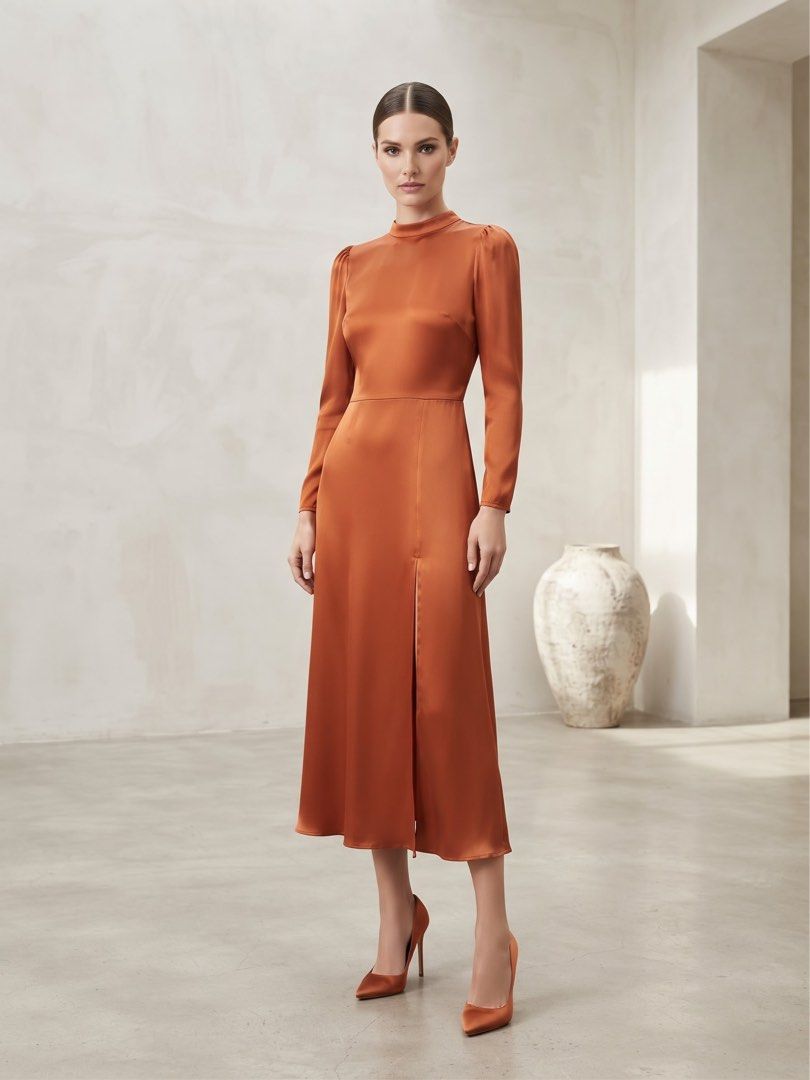 REFORMATION SILK MIDI DRESS (Category: Dresses) located in Pasig City. Submitted by vetementsdemanila (Listing ID 1469471832, Image 1). Description: REFORMATION SILK MIDI DRESS New without tags Size: 4 Bust: 34 inches Waist: 28 inches Length: 48 inches P1980 PLUS SHIPPING.