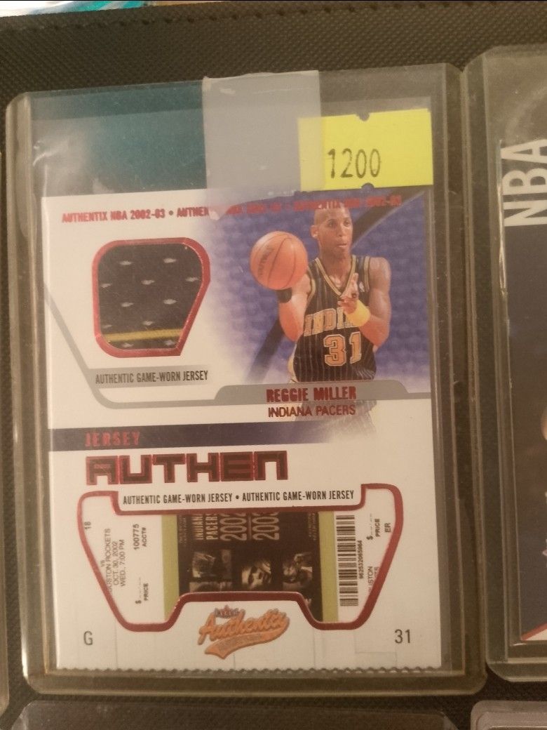 Reggie Miller 31 (Category: Raw Singles) located in San Juan City. Submitted by jim.jim7 (Listing ID 1469416634, Image 1). Description: Reggie Miller nba basketball game use jersey card ‎.