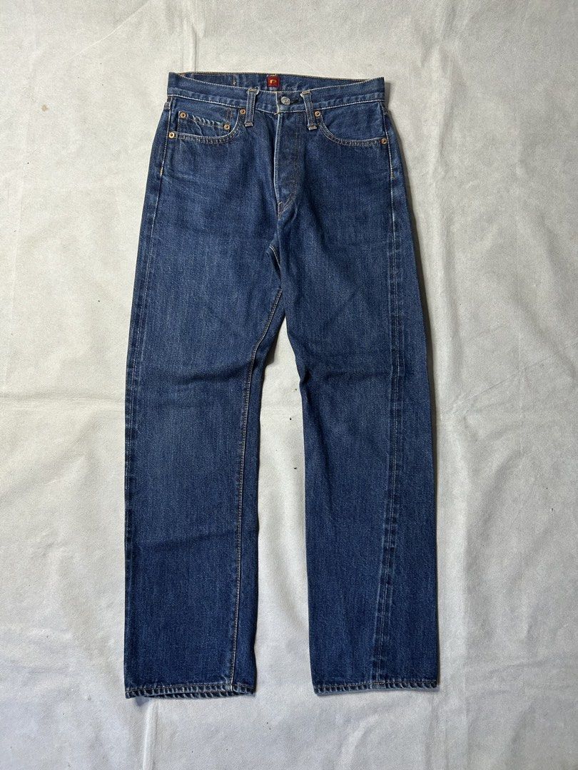 Resolute 710 Selvedge Jeans (Category: Jeans) located in Iloilo. Submitted by noy_thrift (Listing ID 1469496328, Image 1). Description: Resolute 710 Selvedge Jeans Size 29x30 Measurement: Waistline 28 Thighs 10.8 Knee 7.9 Leghole 7.1 Inseam 28.5 Outseam 38.5 Front Rise 10.5 Back Rise 13.5 Excellent Condition No Issue.