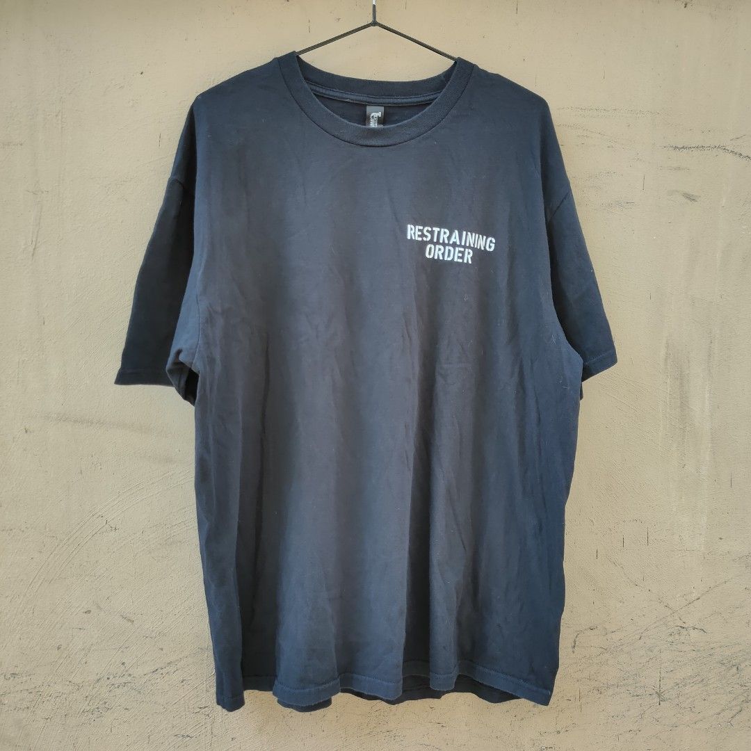Restraining Order Band Tee (Category: Tshirts & Polo Shirts ) located in Quezon City. Submitted by stashbyharun (Listing ID 1469463979, Image 1). Description: band shirt hardcore metal punk official merchandise .