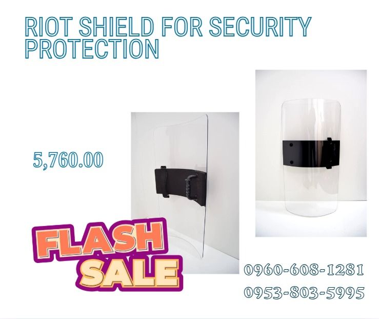 Riot Shield for security protection (Category: Everything Else Others) located in Caloocan City. Submitted by goldenriver-a9d0 (Listing ID 1469415366, Image 1). Description: 1.Size:1000*600*4mm 2.Material:PC 3.Transparency:≥70% 4.Without Logo .