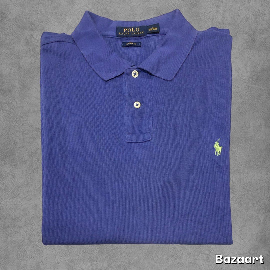 RL Gold Tag Size Large (Category: Tshirts & Polo Shirts ) located in Biliran. Submitted by thrift_lane101 (Listing ID 1469519431, Image 1). Description: I Wts RL Polo Shirt Gold tag Size large Blue Violet color way Neon Green Pony Excellent condition Dm for more details Loc. Visayas.