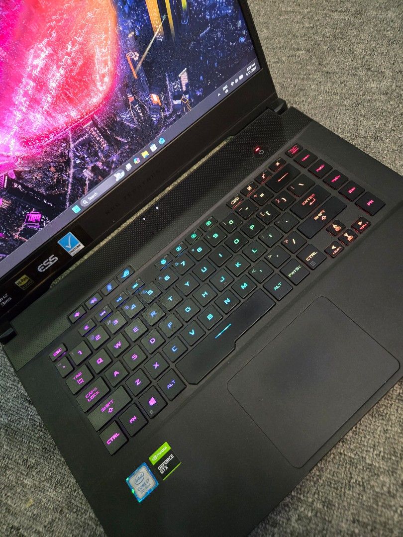 Rog Zephyrus M15 GU502G (Category: Laptops & Notebooks) located in Bulacan. Submitted by jmdmnlng (Listing ID 1469499686, Image 2). Description: Rog Zephyrus M15 GU502G D.O.P. - December 2019 Specs: i7-9750H GTX 1660ti 6GB 32GB ram 1TB SSD Original charger included Battery replaced this year, original battery no longer holds charge so I replaced it, but I will also give the original battery. Negotiable .