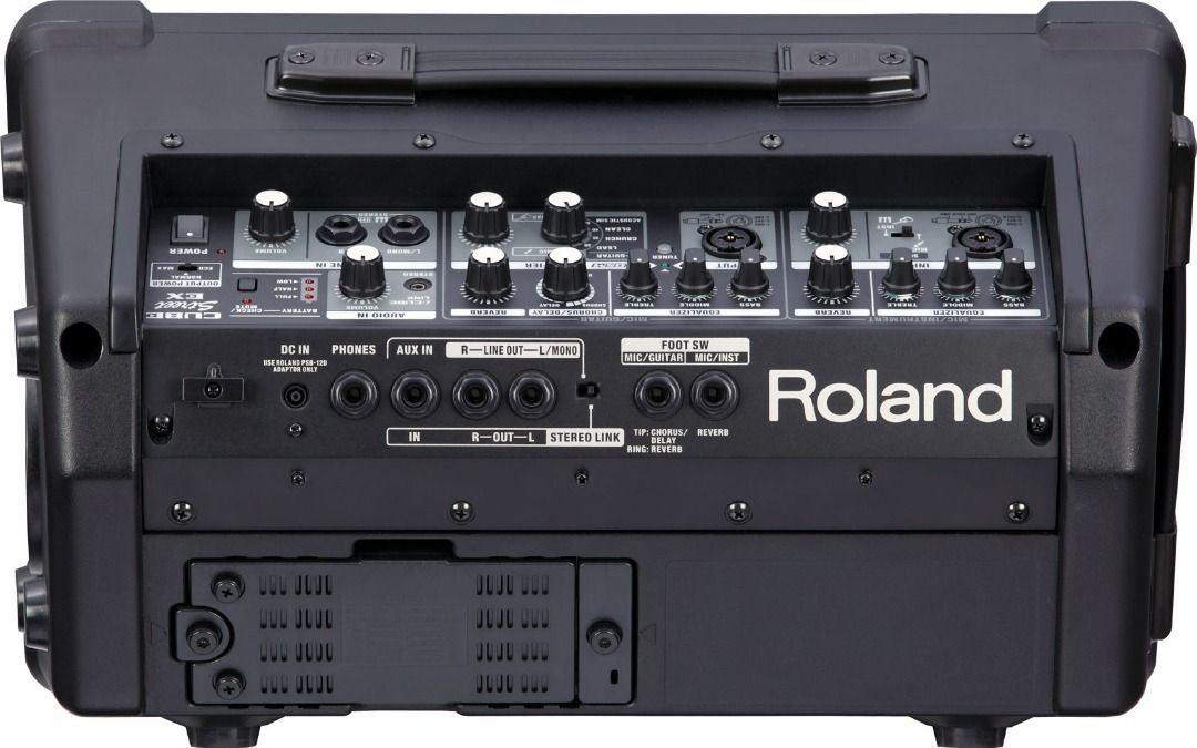 Roland Cube Street EX Battery-Powered Stereo Amplifier (Category: Music Accessories) located in Quezon City. Submitted by mike10sitaldas (Listing ID 1469514905, Image 3). Description: Roland Cube Street EX Battery-Powered Stereo Amplifier 33,000 Php Innovative new Roland technology provides 50 watts of stereo power from eight AA-size batteries Selectable output power modes to optimize battery life for different performing situations (Max: 50 W/5 