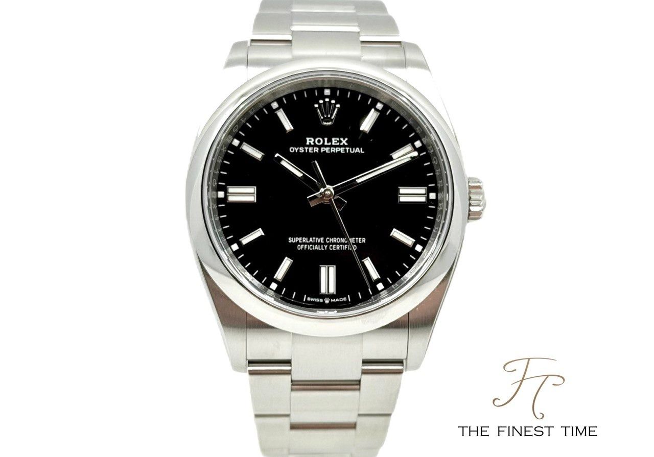 Rolex Oyster Perpetual 36 126000 Black _ Oct 2026 (Category: Watches) located in Singapore. Submitted by thefinesttime (Listing ID 1469450442, Image 1). Description: Model: Rolex Oyster Perpetual 36 Reference: 126000 Case Diameter: 36MM Dial Color: Black Material: Steel Bezel Material: Steel Bracelet Material: Steel Series: Alphanumeric New or Used: New Box & Paper: Yes,full set with white tag Date of Purchase: October 2026 Warranty: 5-yrs fr pur