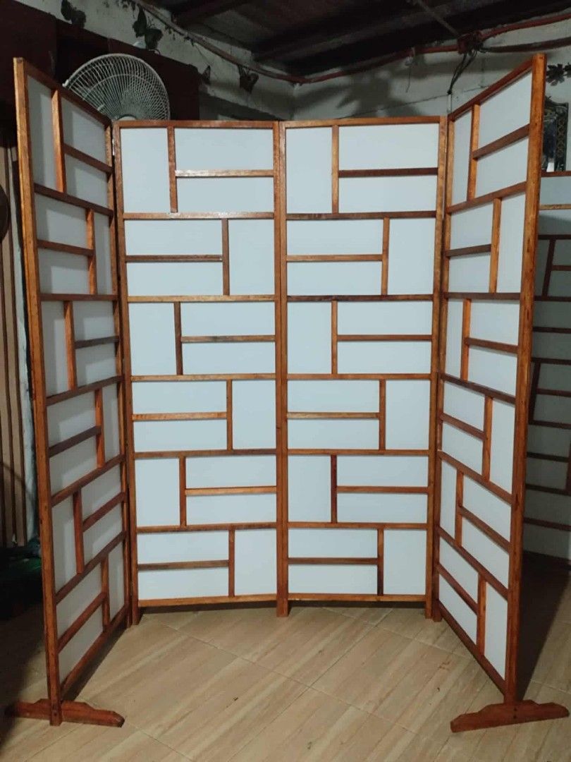 ROOM PARTITION (Category: Other Home Furniture) located in Rizal. Submitted by jayann143 (Listing ID 1469450240, Image 2). Description: Direct pagawaan from Taytay, Rizal Foldable divider per panel Size: 5.5ft & 6ft height 20 inches width per panel 1set divider =4panels 📌Pwede pang room design, decor, division for space, barrier and magagamit pang background kahit saan. Price per panel depende po sa design. Please dm for more details.