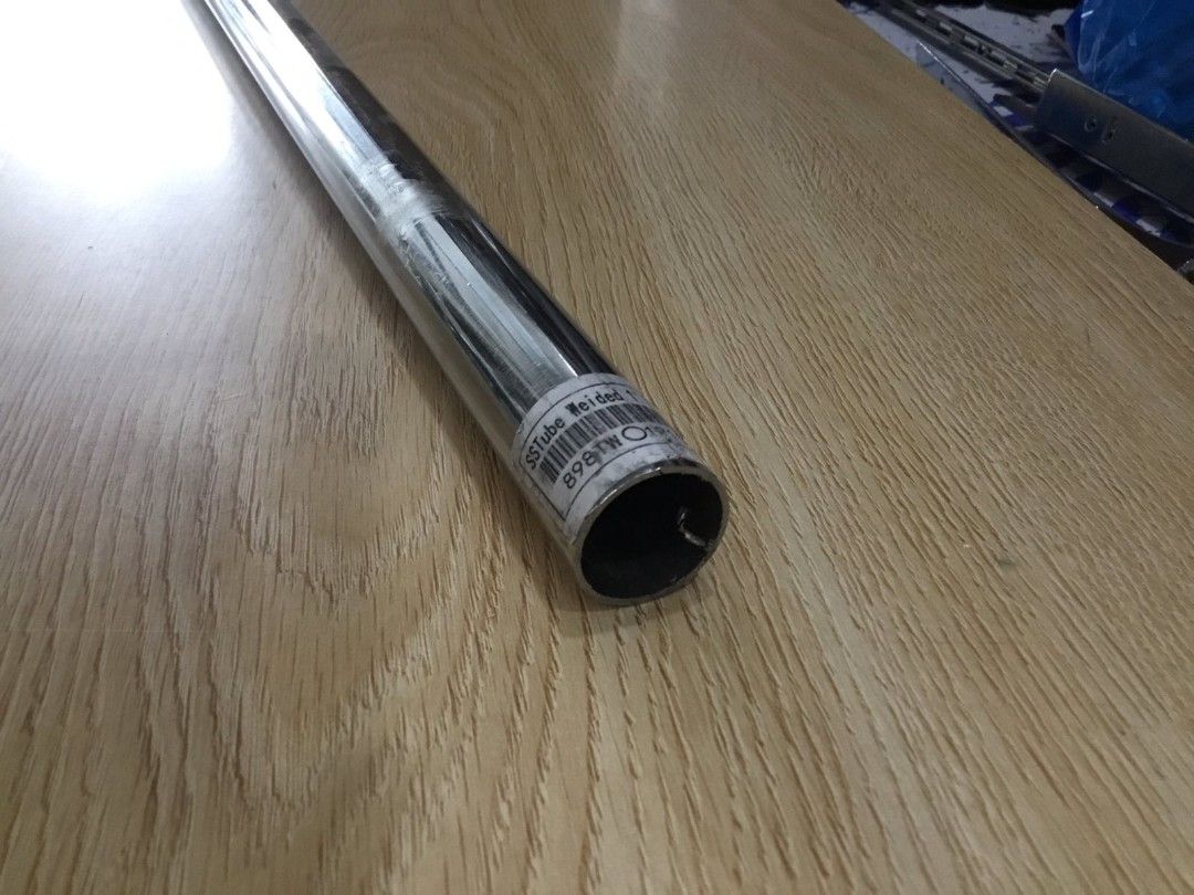 Round tube / tubular (Category: Shelves, Cabinets & Racks) located in Manila. Submitted by mmarie092523 (Listing ID 1469509301, Image 2). Description: Size: 1" x 3m Thickness: 1.2mm Material: stainless Color: silver.