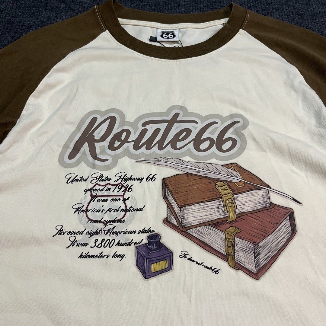 Route 66 printed tee (Category: Tshirts & Polo Shirts ) located in Coron. Submitted by tr1p2thr1ft (Listing ID 1469538492, Image 2). Description: 21.5/28 No issue As new condition 10/10 cr and condition .