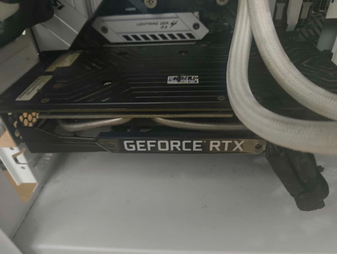 RTX 2060 12gb (Category: Computer Parts) located in Taguig. Submitted by leleponkart (Listing ID 1469397609, Image 1). Description: - Model: Gainward Dual Fan Graphics Card - Condition: Used. Expect some rust and dust on the item, but everything else is in working order - Performance: Still running. Scores higher than most 2060s in render test (Probably due to having a higher vram).