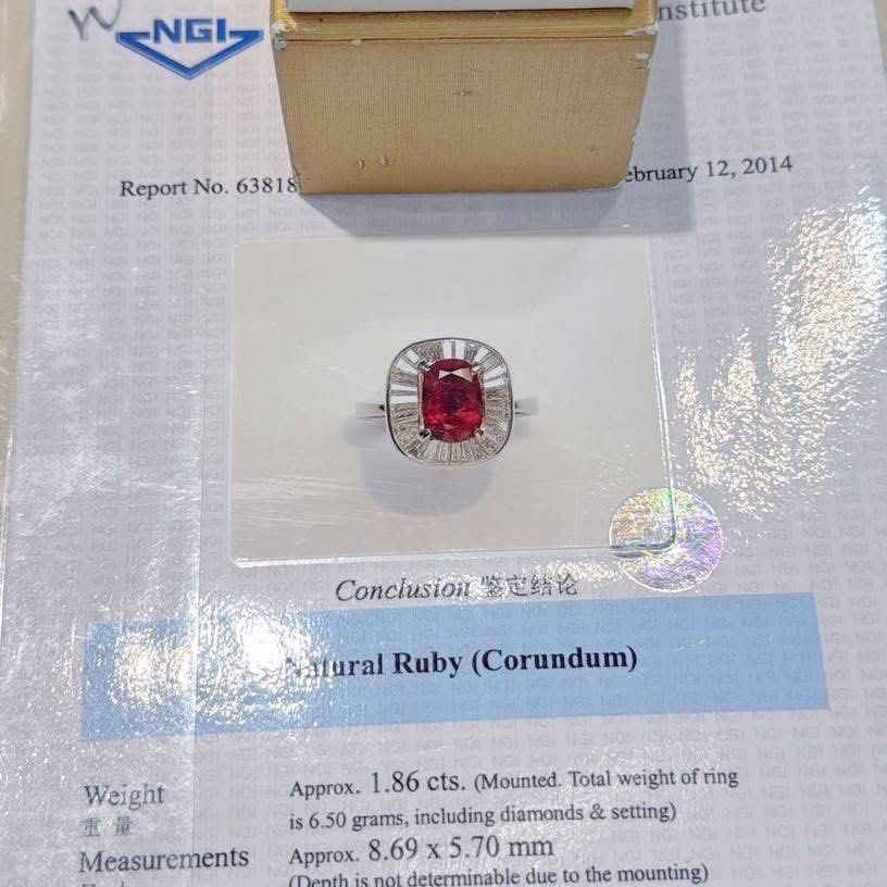 Ruby Diamonds Ring (Category: Rings) located in Singapore. Submitted by yanholuxury (Listing ID 1469458896, Image 2). Description: Preloved Authentic Ruby Diamonds Ring $3980 VISIT US AT YANHO LUXURY TODAY !!! BUY SELL TRADE WATCHES,LUXURY GOODS ,JEWELLERY BEST PRICES AND VALUATIONS FOR YOU 0% Instalment Payment Plans Available With These Credit Cards UOB 36 mths DBS & POSB 24 mths Maybank 12 mths Ocbc 12 mths Diners 6 mths Atome 3 mths Grab Payl