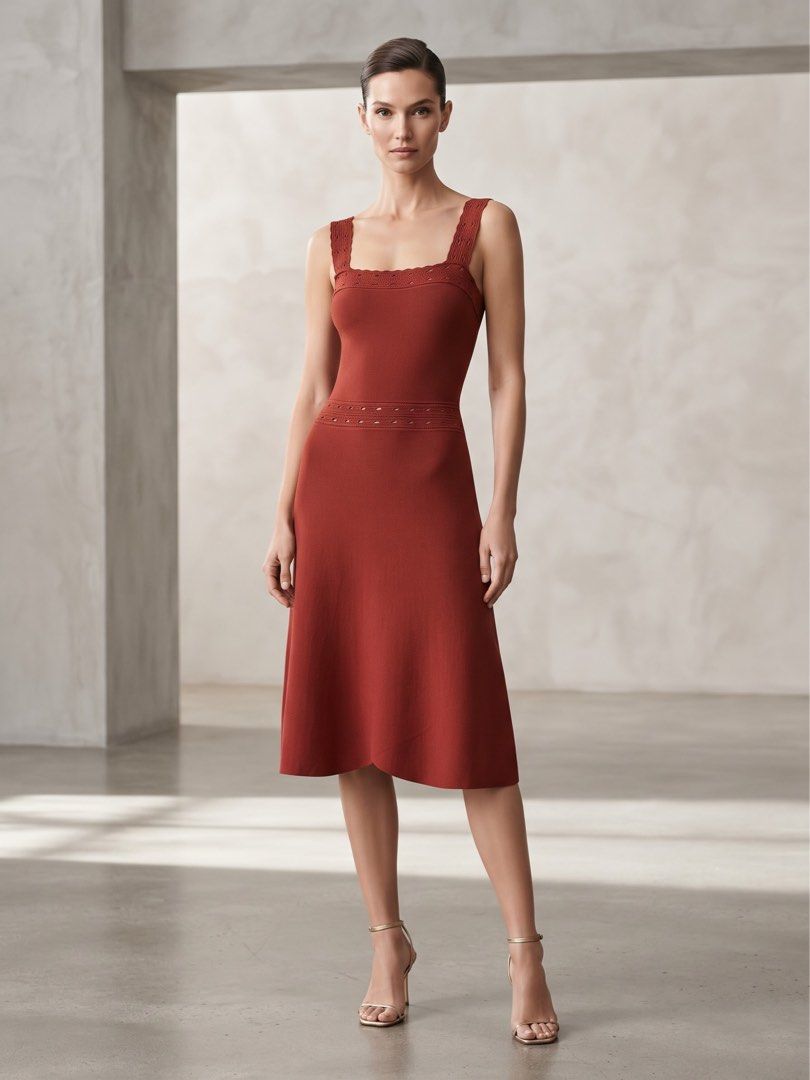 SANDRO “ALYSON” KNIT POINTELLE DRESS (Category: Dresses) located in Pasig City. Submitted by vetementsdemanila (Listing ID 1469449373, Image 1). Description: SANDRO “ALYSON” KNIT POINTELLE DRESS New with tags Size: 38 Bust: 32 inches Waist: 28 inches Length: 41 inches P2350 PLUS SHIPPING.