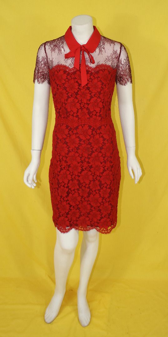 SANDRO LACE DRSS (Category: Dresses) located in Cebu City. Submitted by sinina.station (Listing ID 1469403618, Image 2). Description: Size 2 Brand new 100% polyamide with lining estimated measurement, laid flat: armpit - 16.5" length - 36" .