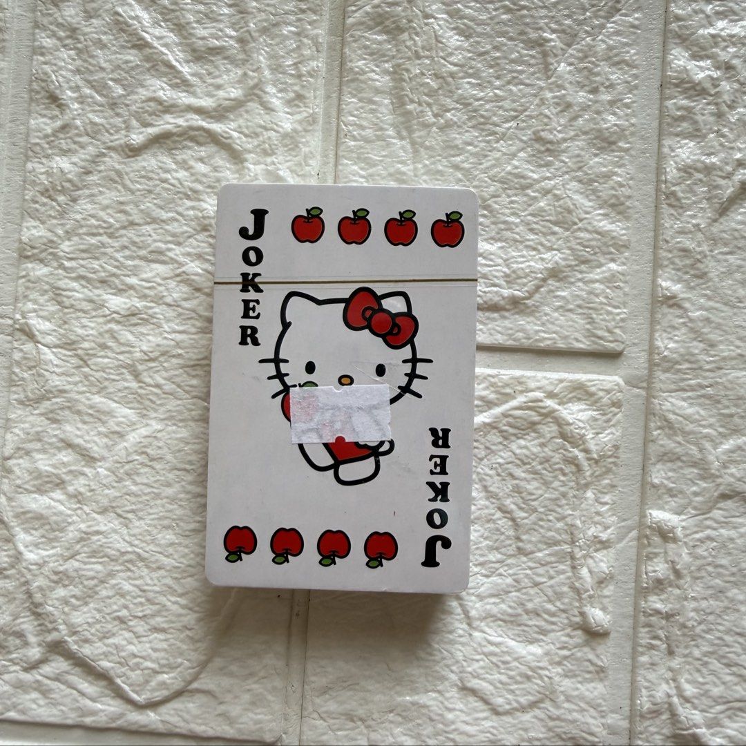 Sanrio Hello Kitty Playing Cards Heisei Era (Category: Interactive Toys) located in Ajuy. Submitted by komore.nekooo (Listing ID 1469557676, Image 1). Description: Sealed, never opened 🍡🤍.