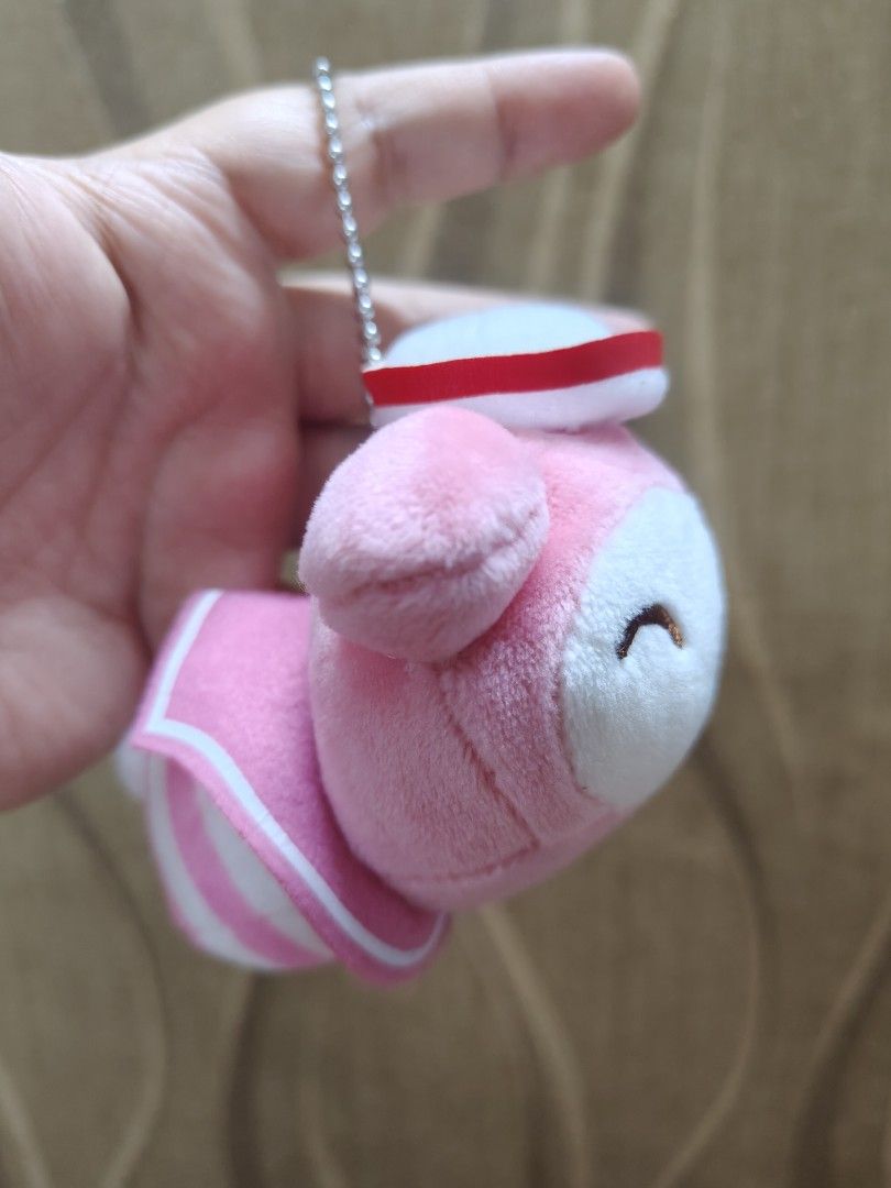 Sanrio My Melody Plush Charm (Category: Plushies & Soft Toys) located in Santa Rosa. Submitted by mmps249.1 (Listing ID 1469404235, Image 2). Description: Crossposted Mine now, pay now shipping courier: JRS only Gcash payment upon order No reservations.