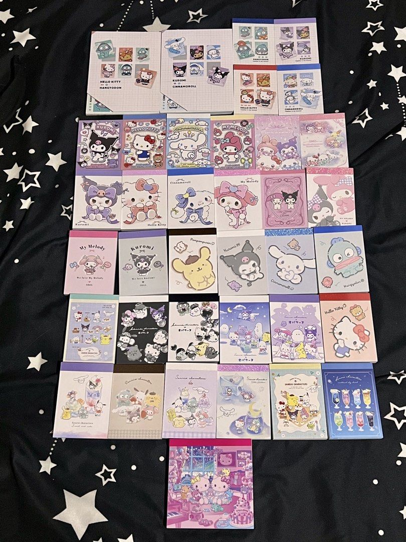 Sanrio Peko Rilakkuma Cute Memo Pad Notepad Collection (Category: Stationery & School Supplies) located in Cebu City. Submitted by cheesecakestreasures (Listing ID 1469393655, Image 1). Description: Prices starts at 130 for small memos A6 memos price range from 150-350 Price negotiable for multiple purchase.