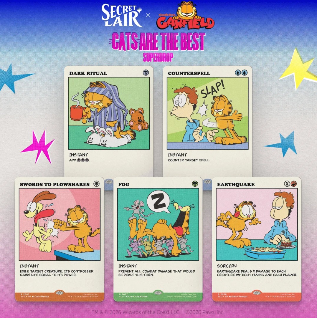 Secret Lair x Garfield: As Intended (Non-Foil), Toys & Collectibles ...