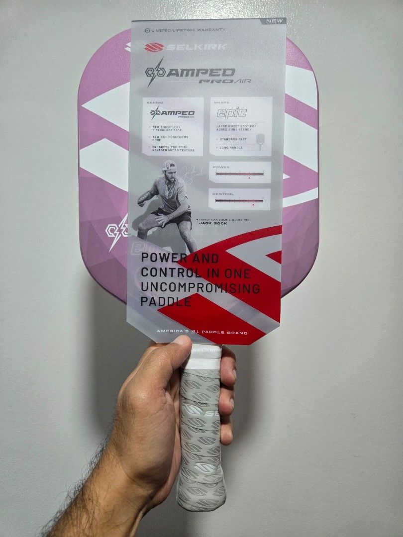 Selkirk Amped Pro Air Winter Berry (Category: Racket and Ball Sports) located in Quezon City. Submitted by bossjec (Listing ID 1469563258, Image 2). Description: For Sale for only 7,000pesos 100% Brandnew Original from Selkirk Official Site With E-receipt and warranty from Selkirk Moneyback Guarantee if fake **SELKIRK Amped Pro Air** ( Winter-Berry ) Wide body Premium Paddle from SELKIRK Almost Sold out here in ph ❌️Original Price - 200dollars/12