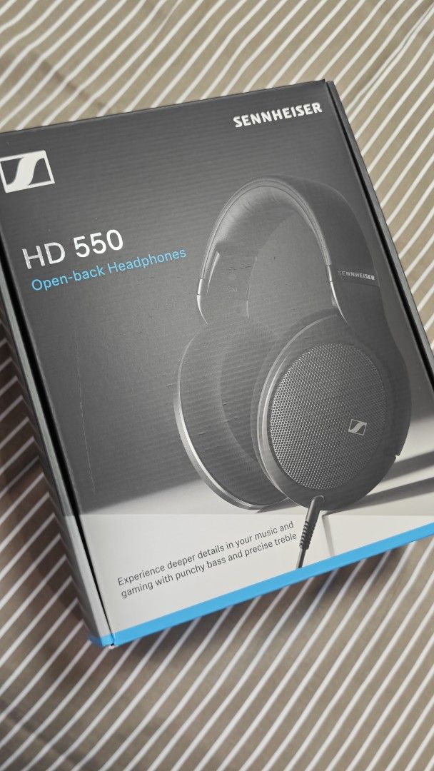 Sennheiser HD 550 Open-back Headphones (Category: Headphones & Headsets) located in Marikina City. Submitted by irvin347 (Listing ID 1469557503, Image 1). Description: - Model: Sennheiser HD 550 Open-Back Headphones (Black) - Like new, only used a few times - No hidden issue, check images for thorough reference - Purchased from istl.ph from Sh0pee - Sound Quality: Detailed audio with 150 Ohm dynamic transducers and 6 Hz to 39.5 kHz frequency rang