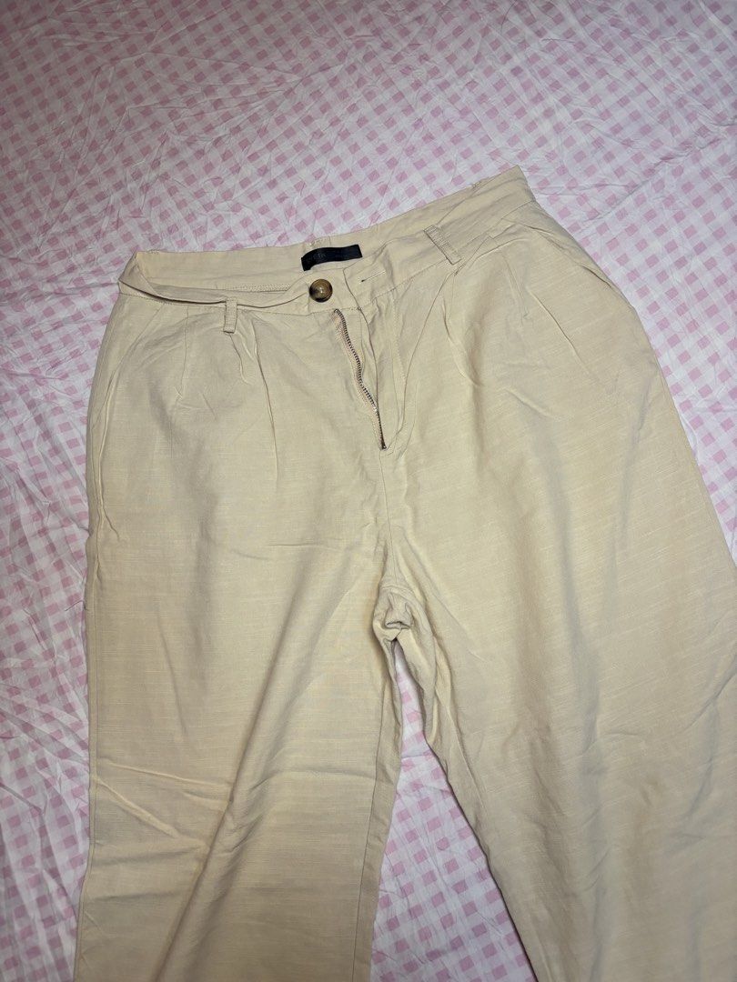 SHEIN Beige Trousers Pants (Category: Other Bottoms) located in San Juan City. Submitted by angel_aura_archive (Listing ID 1469471543, Image 1). Description: - Worn thrice - RFS: Decluttering - For your reference my wasteline is 30 - All of the details are here n po so pls matuto po magbasa and no to low bailers!! I can give discount if marami po kukunin. They are not from ukay and they are from my personal collection from my closet (purpose is t