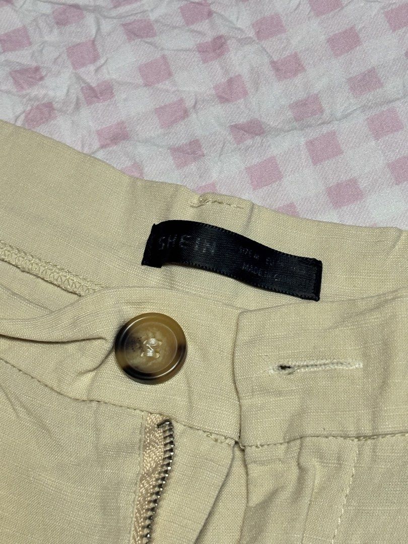 SHEIN Beige Trousers Pants (Category: Other Bottoms) located in San Juan City. Submitted by angel_aura_archive (Listing ID 1469471543, Image 2). Description: - Worn thrice - RFS: Decluttering - For your reference my wasteline is 30 - All of the details are here n po so pls matuto po magbasa and no to low bailers!! I can give discount if marami po kukunin. They are not from ukay and they are from my personal collection from my closet (purpose is t