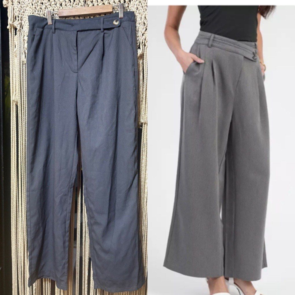 shein wideleg trouser with side pockets (Category: Other Bottoms) located in Cavite. Submitted by bambimay30 (Listing ID 1469399726, Image 1). Description: 30-34 inches waist.