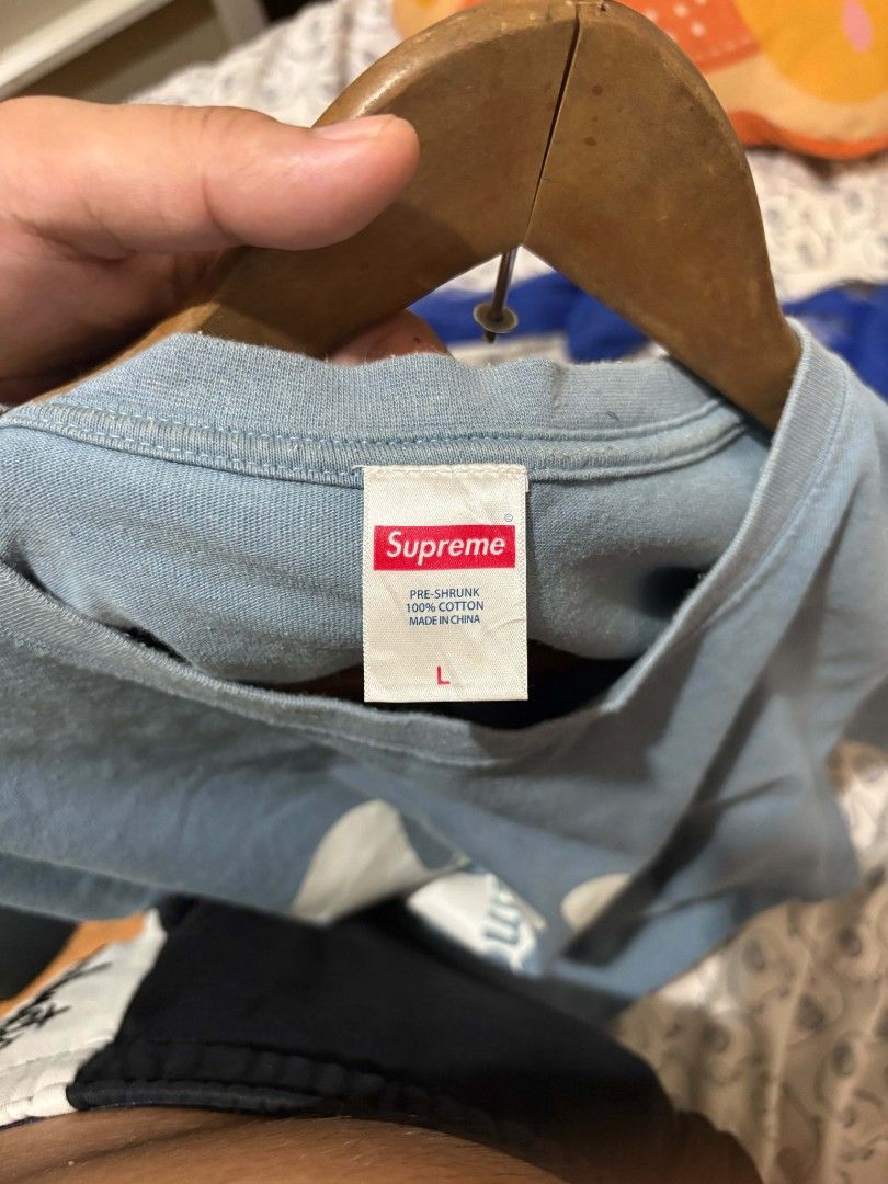 Shirt (Category: Tshirts & Polo Shirts ) located in Manila. Submitted by nicolette_carido2024 (Listing ID 1469502096, Image 3). Description: SUPREME UV-COLOR CHANGING☀️-⚪️-🩷 23.5 x 29.5 🏷️550 NOVALICHES, Q.C +SF 📩📩📩.