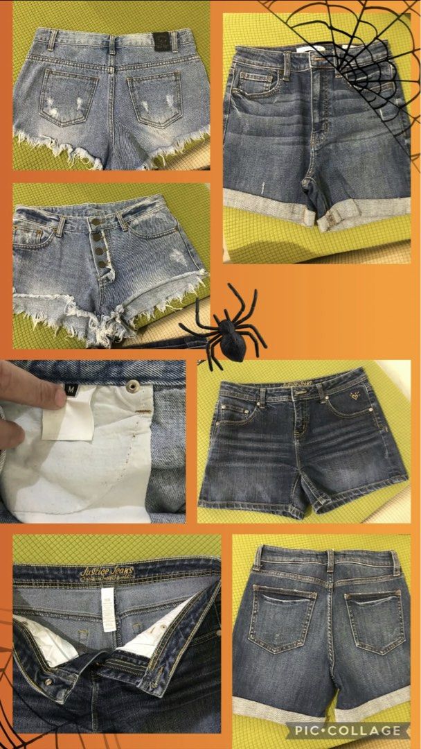 Shorts: Bundle 9pcs assorted shorts for only 350 (Category: Shorts) located in Manila. Submitted by freecat.21c0ee (Listing ID 1469419476, Image 2). Description: Bundle assorted shorts size 26-27-28 no issue. nag bawas lang po sa cabinet super dami na. murang mura na po yan mga sissy co. ☺️ no issue po ang mga item👌🏼.