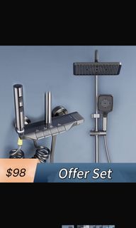 $50 Rainshower set, Furniture & Home Living, Bathroom & Kitchen ...