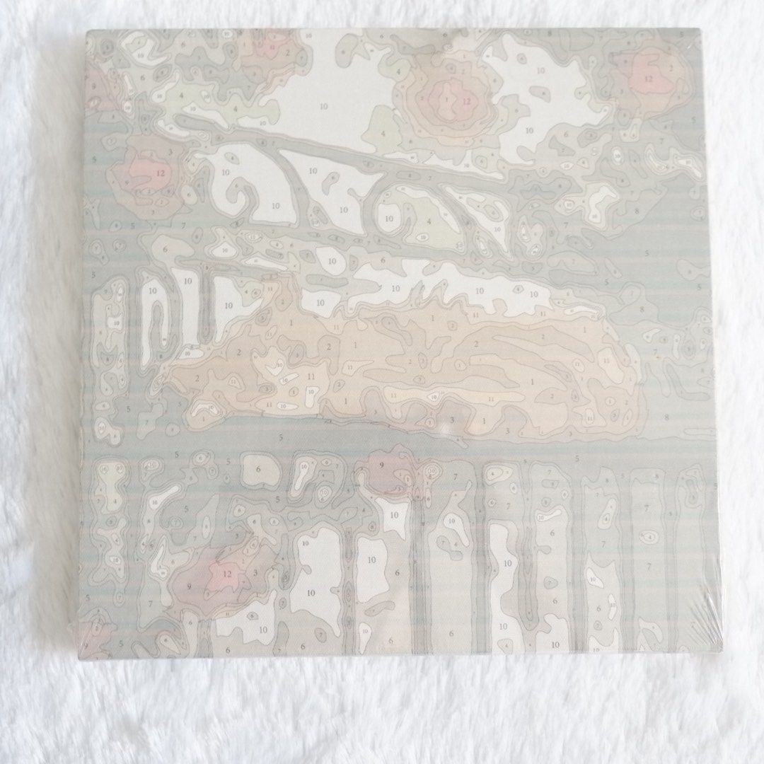Sleeping Cat Paint by Numbers Kit 20x20cm (Category: Art & Prints) located in Las Pinas. Submitted by prettypetite.preloved (Listing ID 1469495777, Image 3). Description: - Design: Adorable sleeping cat surrounded by roses - Canvas Size: 20cm x 20cm with wooden frame attached at the back - Complete Kit: Includes acrylic paints, brushes, and hanging hardware - Condition: Brand new, unopened packaging - Ready to use: Perfect for beginners and hobby