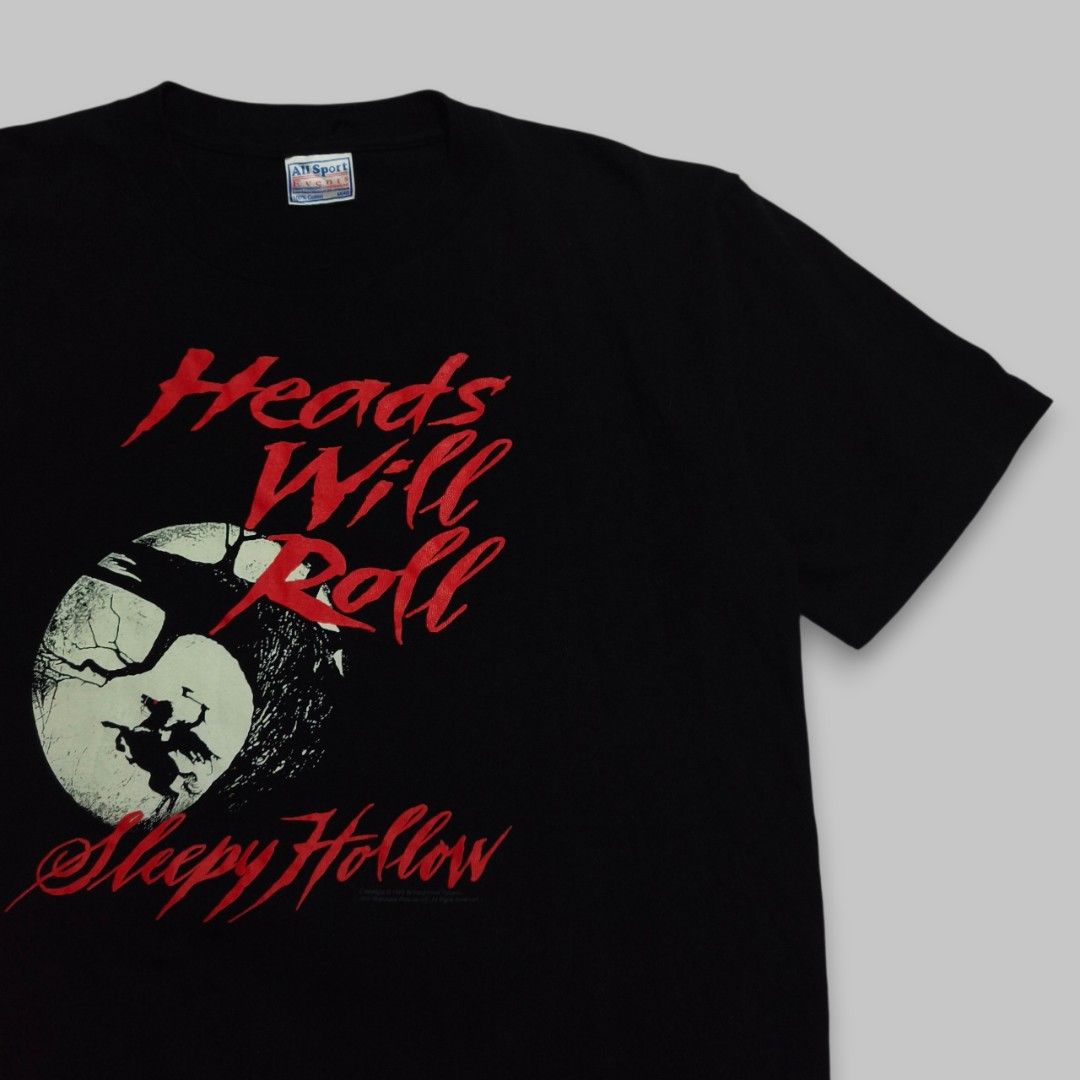 Sleepy Hollow Movie Tee (Category: Tshirts & Polo Shirts ) located in General Santos City (Dadiangas). Submitted by lance.bakerfinds (Listing ID 1469495441, Image 1). Description: Sleepy Hollow "Heads Will Roll" Movie Tee Dates 1999 Single Stitch 🔹Size: Medium 🔹Dimension: 20W x 27L 🔹Excellent Condition 🔹Color Rate: 9.5/10 🔸Price: 1800 shipped.