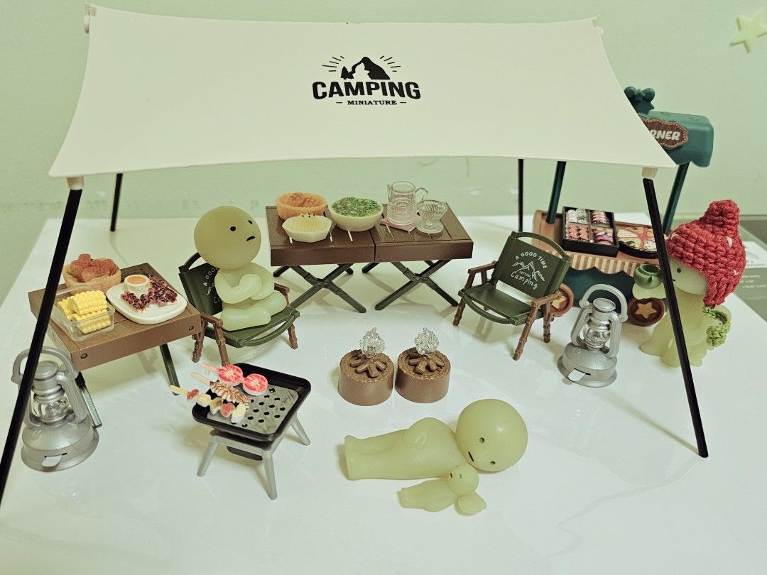 Smiski & Miniatures Sale (Category: Character Goods) located in Kabankalan. Submitted by ninunothrift (Listing ID 1469540815, Image 1). Description: WTS/LFB Decluterring Sale ‼️ Selling this miniature camping set with smiskis for only 1k 😊 + freebies. 💡Lanterns and bonfires have lights Need these out ASAP. No room. Need funds 🙏 All inclusions except broken Good Idea (sitting down smiski; only for sitting ref) MOP: Gcash MOD: J&T 📍Negros.