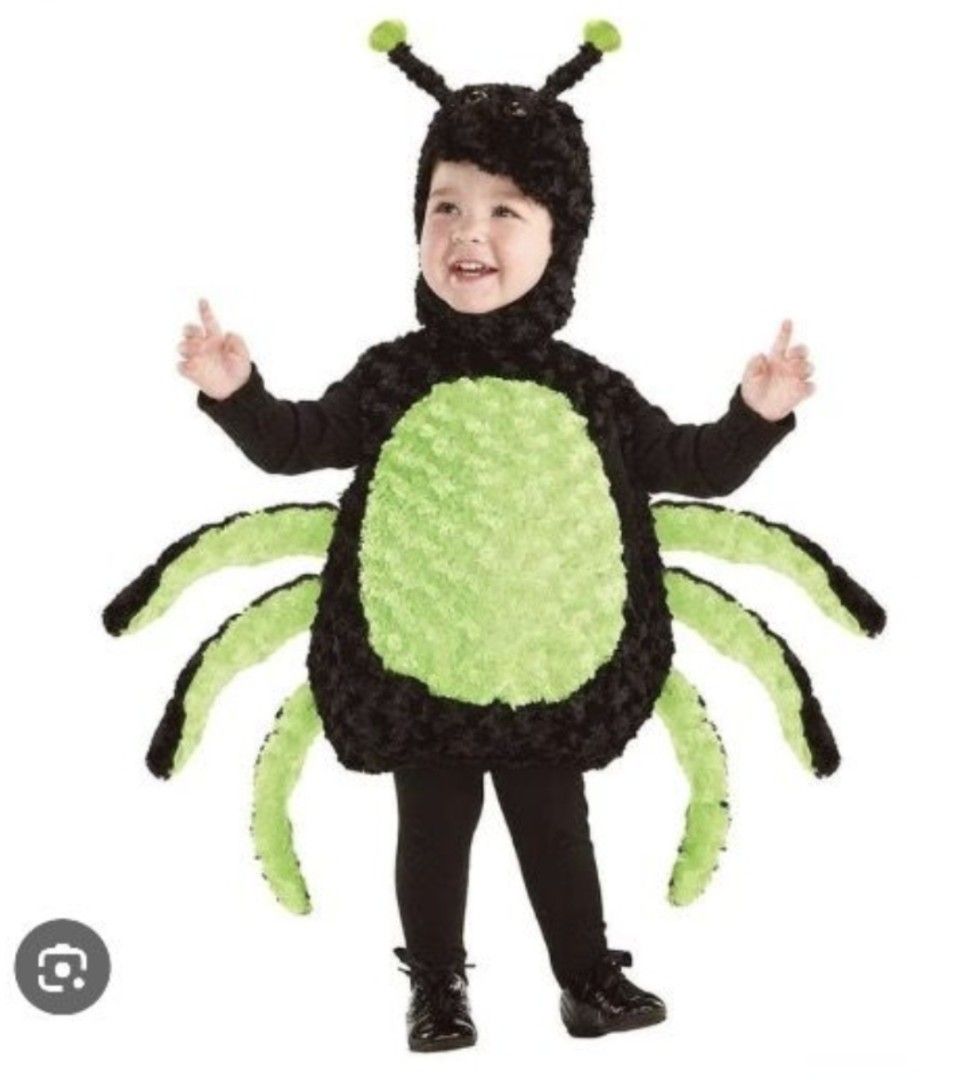 Spider costume (Category: Babies & Kids Fashion) located in Taguig. Submitted by maryankenn (Listing ID 1469492043, Image 1). Description: Ideal for Halloween, costume parties Fits up to 4 years old Freebies: Spider web with 2 small spiders.