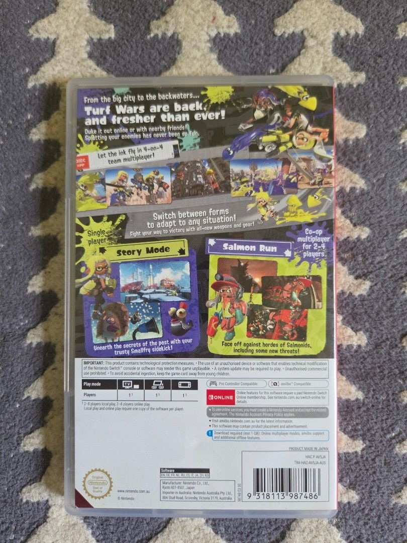 Splatoon 3 (Nintendo Switch Game) (Category: Nintendo) located in Pasig City. Submitted by z.hoomanoid (Listing ID 1469539091, Image 3). Description: 🖲 Selling Nintendo Switch 𝗦𝗽𝗹𝗮𝘁𝗼𝗼𝗻 𝟯 𝗳𝗼𝗿 ₽𝟭,𝟱𝟬𝟬 (𝘧𝘪𝘹𝘦𝘥 𝘱𝘳𝘪𝘤𝘦 𝘯𝘢 𝘱𝘰, 𝘯𝘰 𝘓𝘗) ⚠️ PICKUP ONLY (𝘯𝘰𝘵 𝘢𝘷𝘢𝘪𝘭𝘢𝘣𝘭𝘦 𝘧𝘰𝘳 𝘮𝘦𝘦𝘵𝘶𝘱, 𝘭𝘢𝘨𝘪𝘯𝘨 𝘯𝘢𝘴𝘢 𝘖𝘴𝘱𝘪𝘵𝘢𝘭) RFS: Need funds for meds/hospitalisation 🗺📍: Makati/Taguig (East Rembo) 📦 Can do Lalam