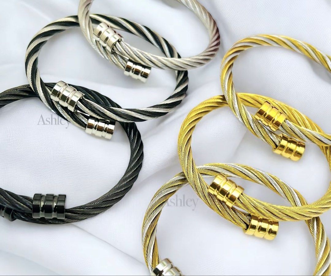 Stainless bangles per pc can wet it (Category: Bracelets) located in Manila. Submitted by vintageaccessories (Listing ID 1469498404, Image 1). Description: .