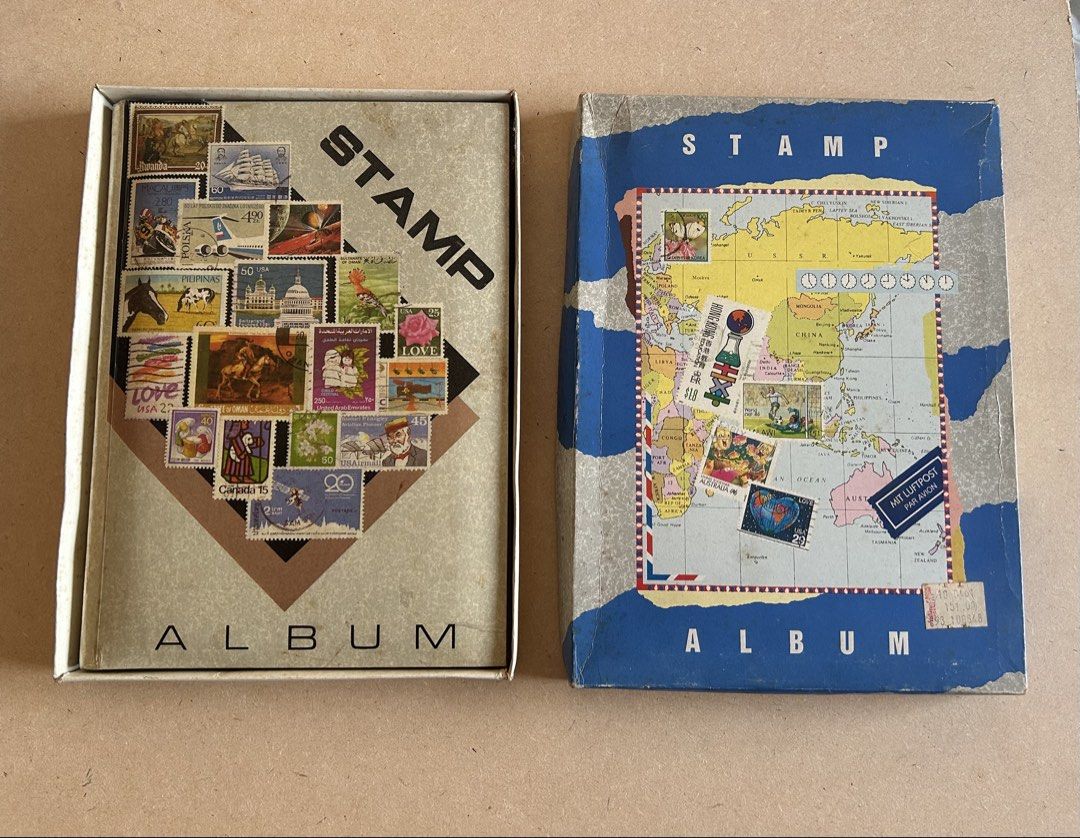 Stamp Album (Category: Stamps & Prints) located in Binan City. Submitted by impulsebuyer12 (Listing ID 1469457811, Image 1). Description: Size 9.5 “ x 6” 16 pages Slightly used but kept in storage Signs of brown stains in some of the pages.