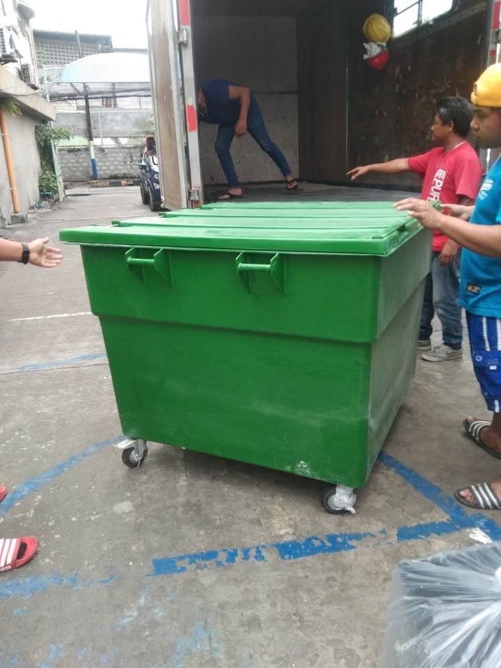 STATIONARY MOBILE BIN (Category: Waste Bins & Bags) located in Caloocan City. Submitted by calmhawk_a2cd7a (Listing ID 1469407940, Image 2). Description: STATIONARY MOBILE BIN HEAVY DUTY PLASTIC MADE FROM FIBER GLASS HEAVY DUTY RUBBER WHEELS WITH LOCK 1350 LITERS We also have Barrier / traffic cone / ppe's / cover all Trash bin / cooler box / kayak / freezer jacket Safety shoes / rainboots/ raincoat JUST CALL US / Pm me for more info. -0997176322