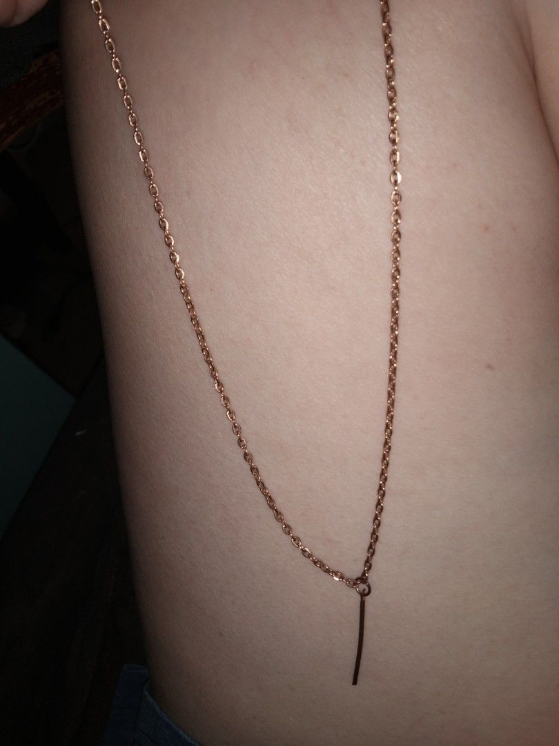 Stick design gold non tarnish necklace (Category: Necklaces) located in Quezon City. Submitted by eidorableshop (Listing ID 1469512382, Image 1). Description: .