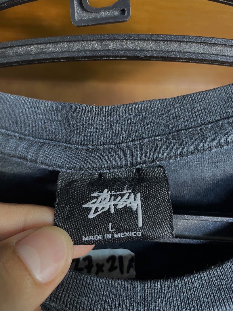 STUSSY (Category: Tshirts & Polo Shirts ) located in Davao. Submitted by the_rare_hustla (Listing ID 1469492677, Image 3). Description: STUSSY Issue Minimal Hairlines Need Wash Only Color rate 8.8/10 Width - 21 Length - 27 Size L on tag Fit to Med-Large Dm If Interested!.