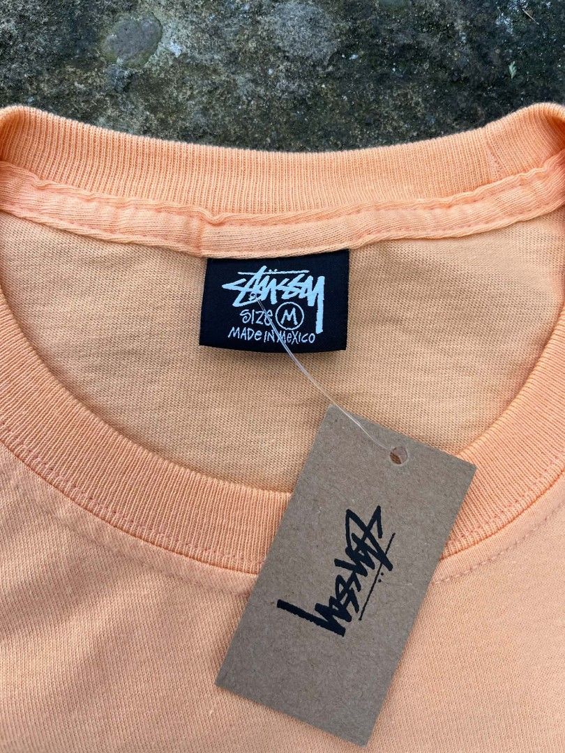 Stussy Dionysos Tee Peach Size M (Category: Tshirts & Polo Shirts ) located in Bacolod City. Submitted by rimboythrift (Listing ID 1469428427, Image 3). Description: - Brand new with original store tags attached - Color: Peach - Classic Stussy Dionysos statue graphic with global cities (New York, Los Angeles, Tokyo, London, Paris) - Material: 100% premium cotton - Fit: Short sleeves, crew neck - Origin: Made in Mexico - Authentic streetwear ready