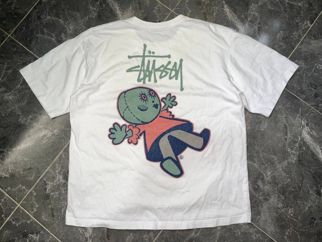 Stussy tee (Category: Tshirts & Polo Shirts ) located in Cabagan. Submitted by ronesmabe (Listing ID 1469495423, Image 2). Description: 22x27 large issue hairline need wash off lang good for psg.