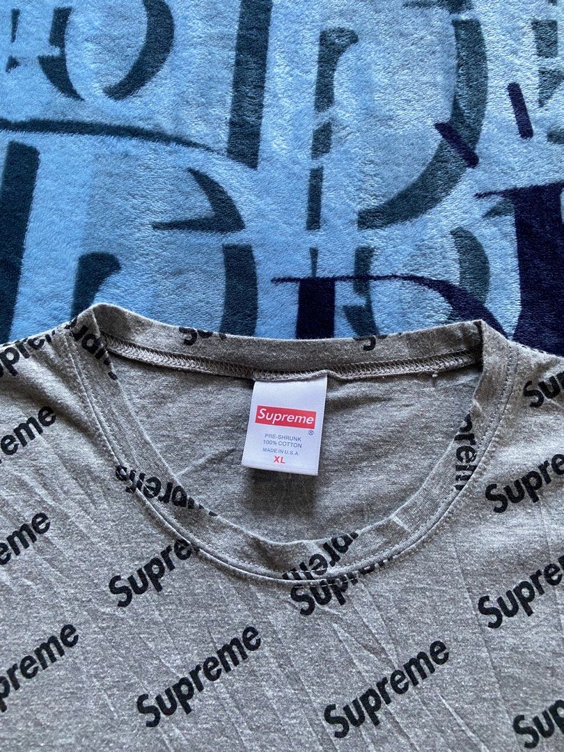 SUPREME AOP TEE (Category: Tshirts & Polo Shirts ) located in Davao. Submitted by re.wornn (Listing ID 1469479497, Image 3). Description: •XL W20 L26 •EXCELLENT CONDITION 🏷️380 ADD SHIP 📩DM.