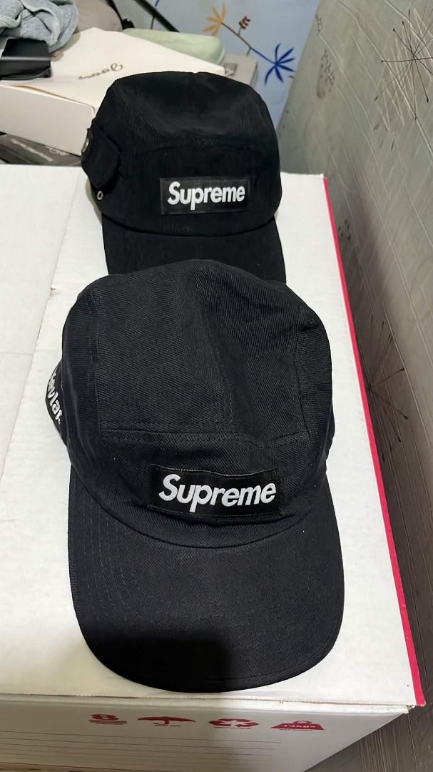 Supreme Camp Caps (Category: Caps & Hats) located in Quezon City. Submitted by jermanium1 (Listing ID 1469469125, Image 1). Description: FS/Selling: Supreme Corduroy Pocket Camp Cap Black - 24SS Supreme x Kevlar Camp Cap 'Black' Legit/Authentic 5k as pack Pm for detailed pics for both caps Loc: QC/Manila.