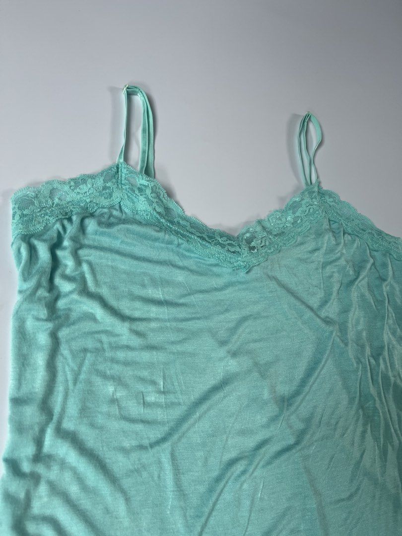 Teal Laced Cami Top for Plus Size (Category: Sleeveless) located in Manila. Submitted by kerlythreads (Listing ID 1469533069, Image 3). Description: xl no issue.
