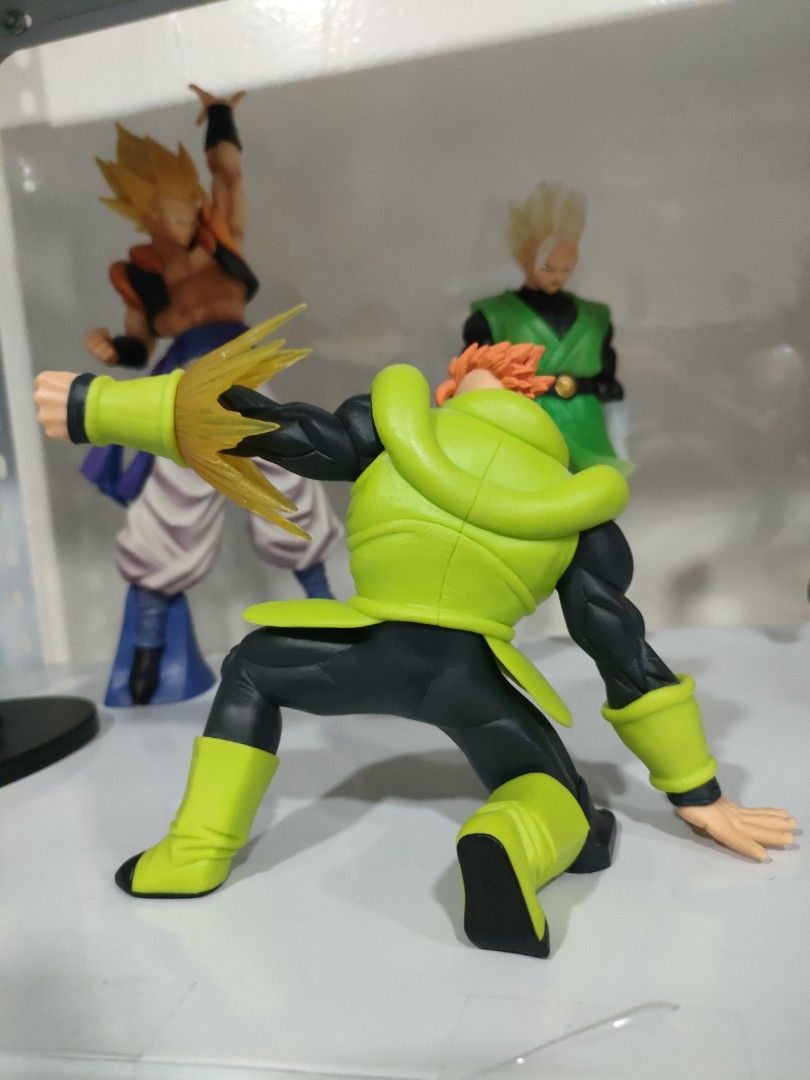 The Android 16 (Category: Figurines & Statues) located in Bulacan. Submitted by hunterherojapanjdm (Listing ID 1469476099, Image 2). Description: Banpresto Dragon Ball Z G×materia The Android 16 figure, which stands about 11 cm (4.3 inches) tall and features a translucent energy blast effect coming from his right hand..