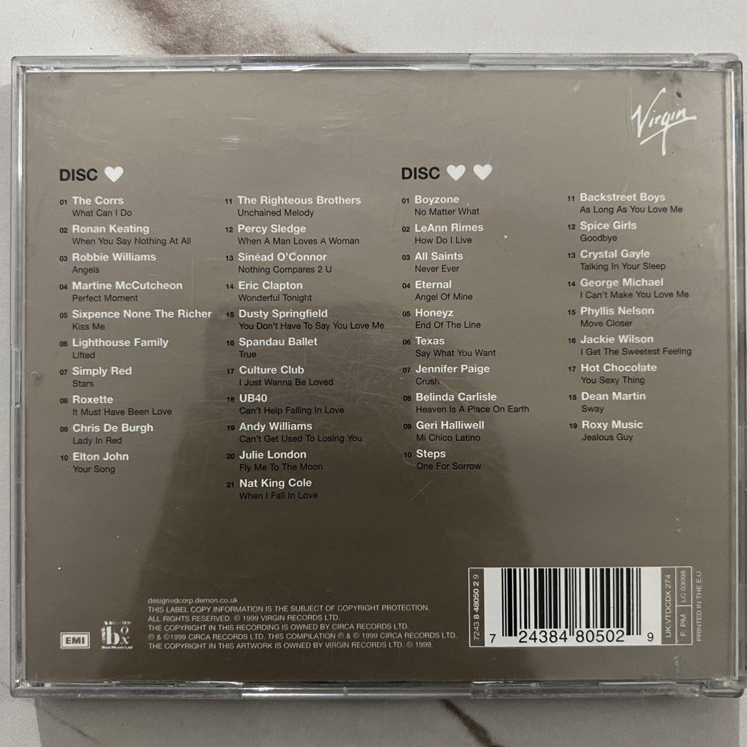 The Best Lovesongs... Ever! (2-CD) (Category: CDs & DVDs) located in Caloocan City. Submitted by thelittlejewelcase (Listing ID 1469458760, Image 2). Description: VG+ condition ‼️ .